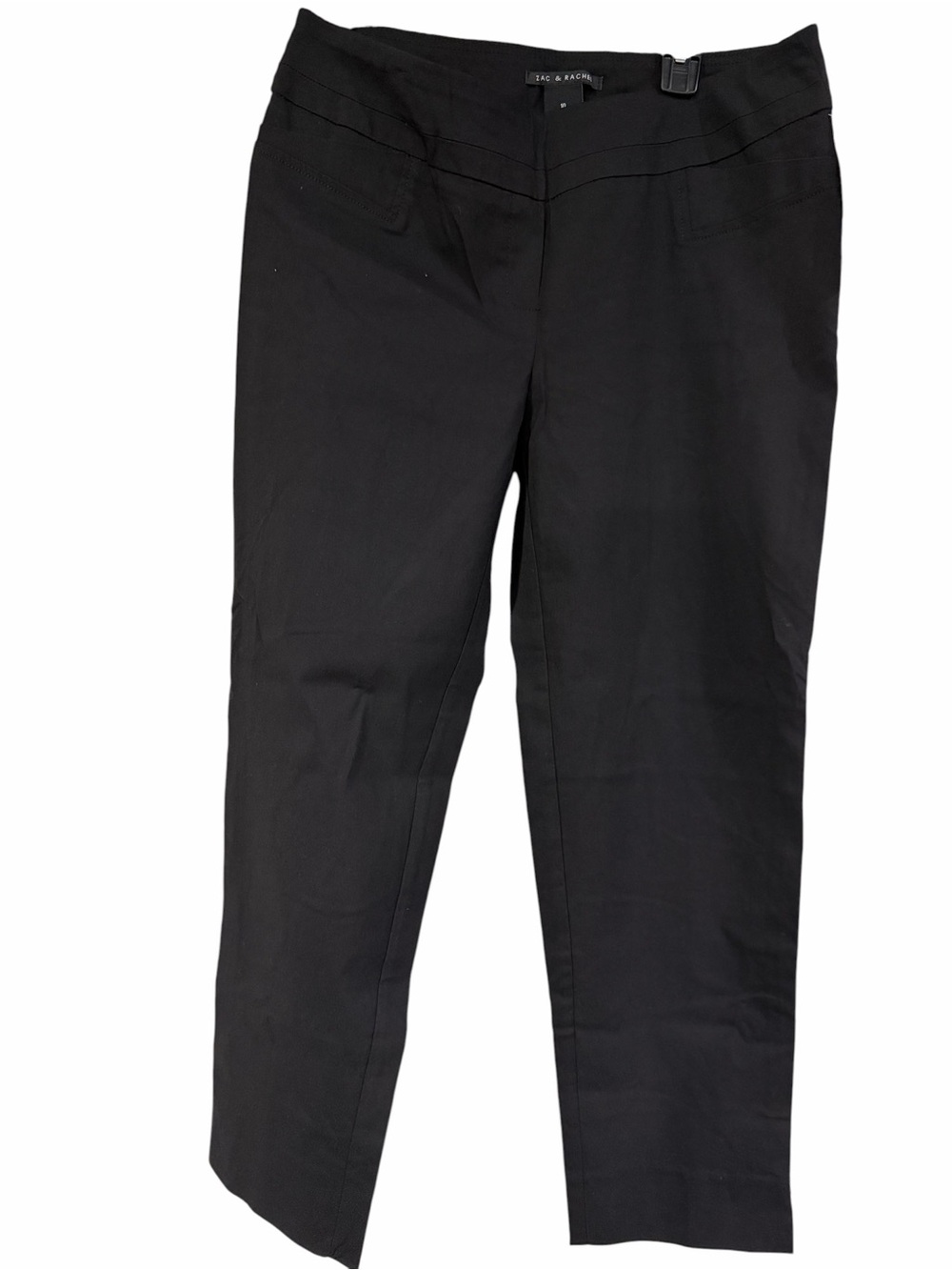 Zac & Rachel Women’s Black Stretch Slim Ankle Dressy pants - Picture 2 of 7